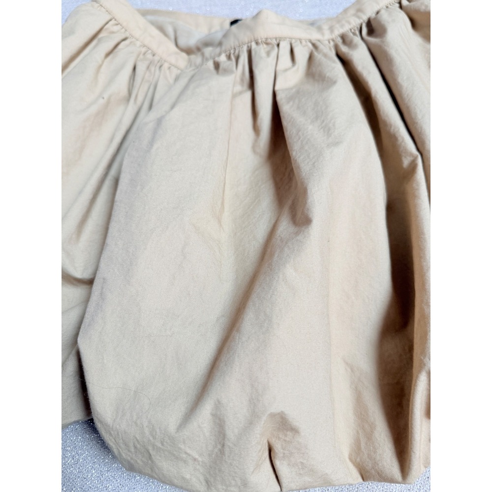 J. Crew Sz 4 Mini Bubble-Hem Skirt in Cotton Poplin in tan $98 - Picture 8 of 10